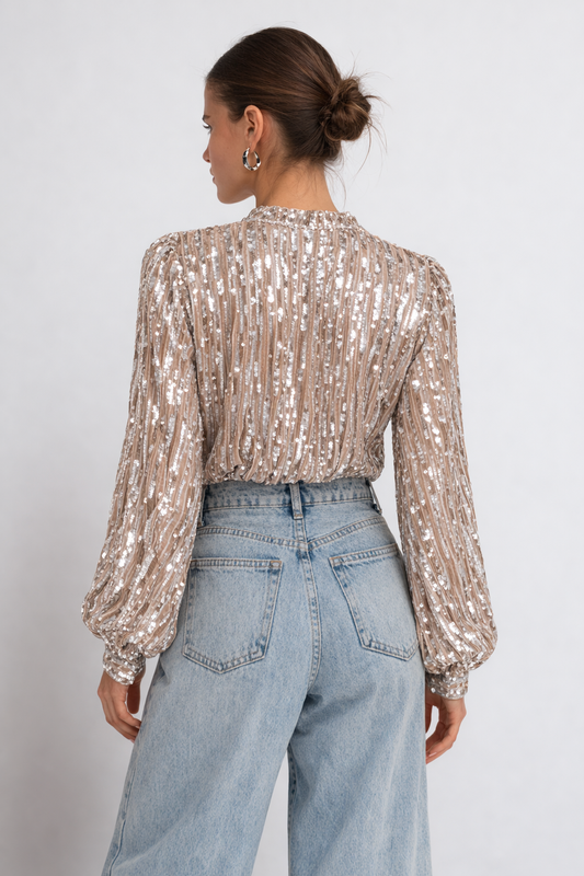 Squins - Blusa con lentejuelas