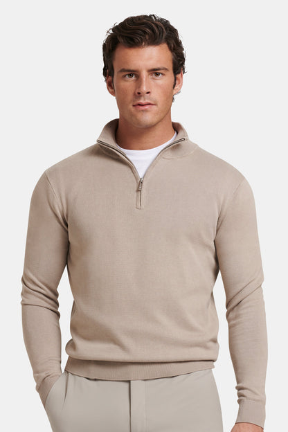 SANTONI - JERSEY CON CREMALLERA DE CUARTO
