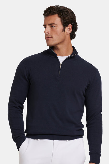SANTONI - JERSEY CON CREMALLERA DE CUARTO