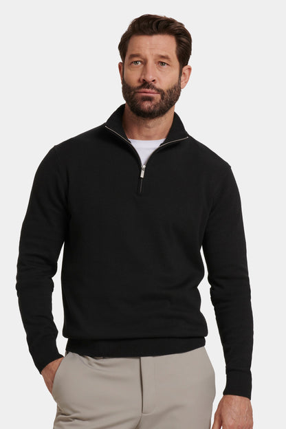 SANTONI - JERSEY CON CREMALLERA DE CUARTO