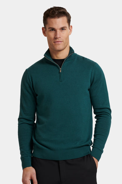 SANTONI - JERSEY CON CREMALLERA DE CUARTO