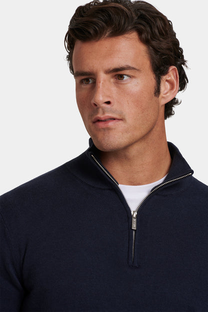 SANTONI - JERSEY CON CREMALLERA DE CUARTO