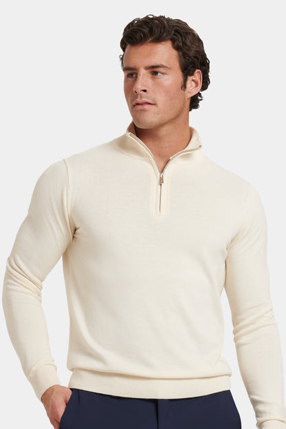 SANTONI - JERSEY CON CREMALLERA DE CUARTO