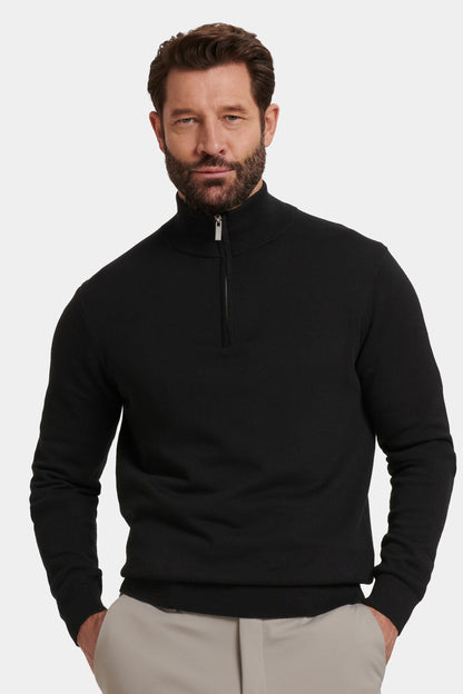SANTONI - JERSEY CON CREMALLERA DE CUARTO