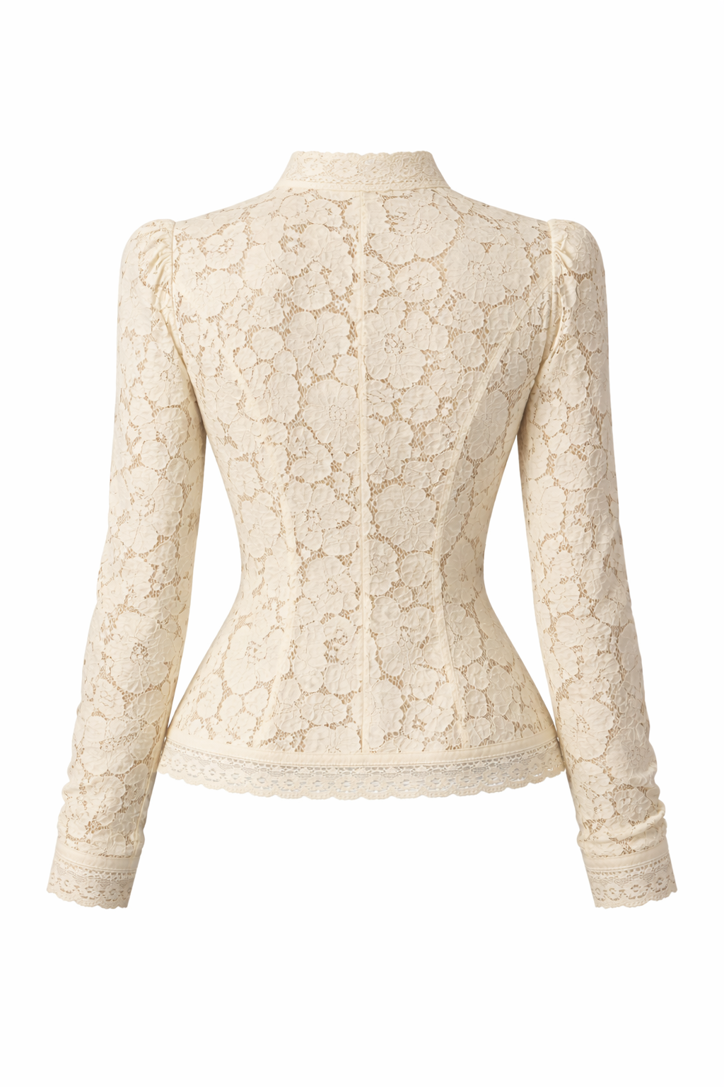 Lace - Blusa estampada de encaje para mujer
