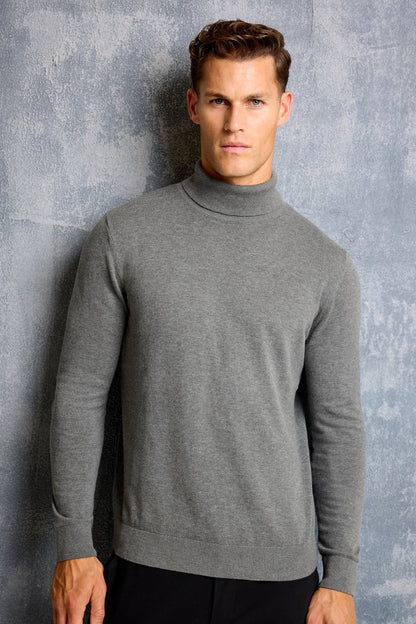 SANTONI - TURTLENECK SWEATER