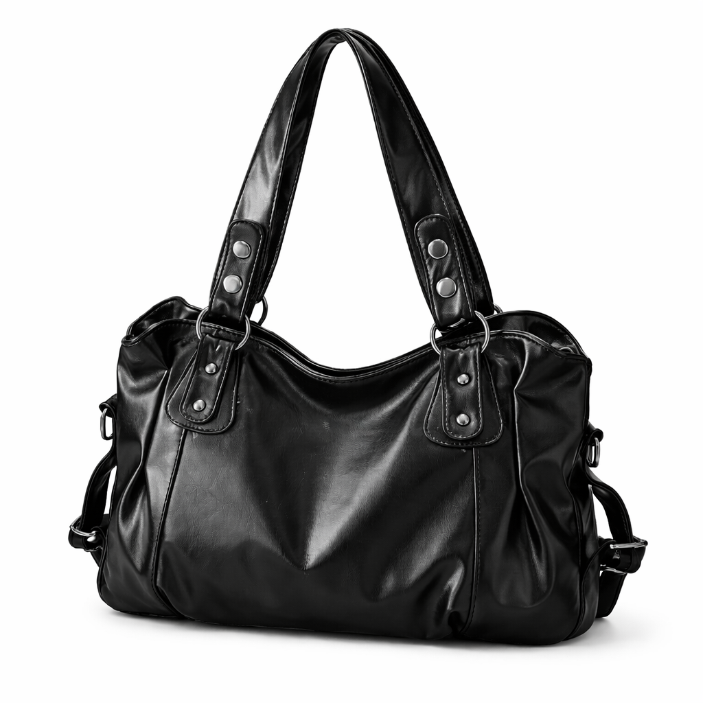 Bolso tote retro de PU para mujer