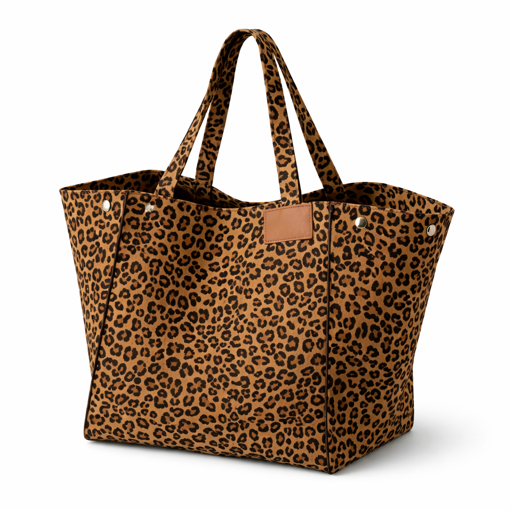 Bolso con estampado de leopardo