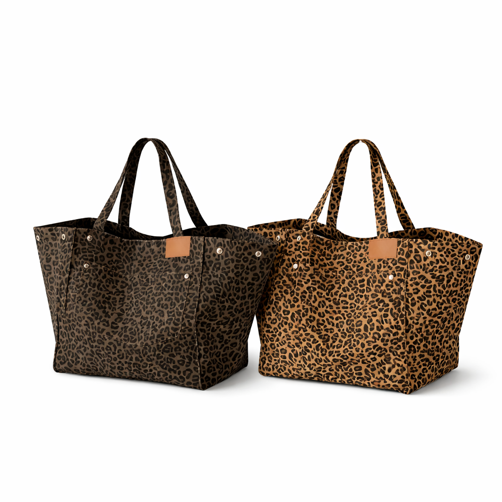 Bolso con estampado de leopardo