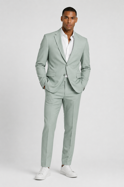 Lort - Traje de corte regular (conjunto de 2 piezas)