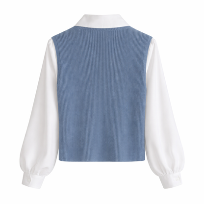 Colar - Blusa de dos piezas con cuello polo