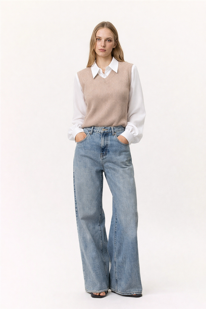 Colar - Blusa de dos piezas con cuello polo