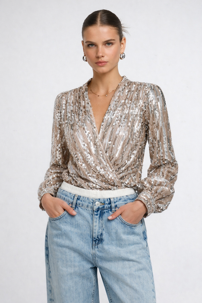 Squins - Blusa con lentejuelas