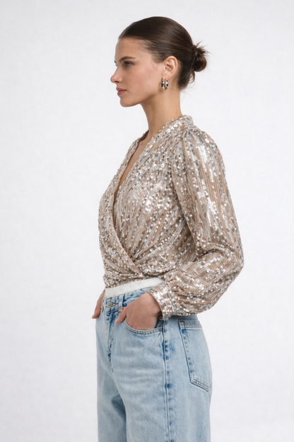 Squins - Blusa con lentejuelas