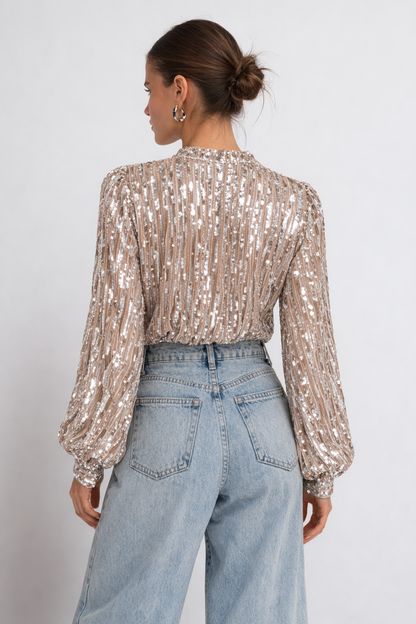 Squins - Blusa con lentejuelas