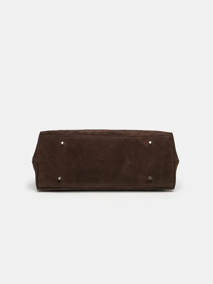 Bolso tote vintage marrón para mujer