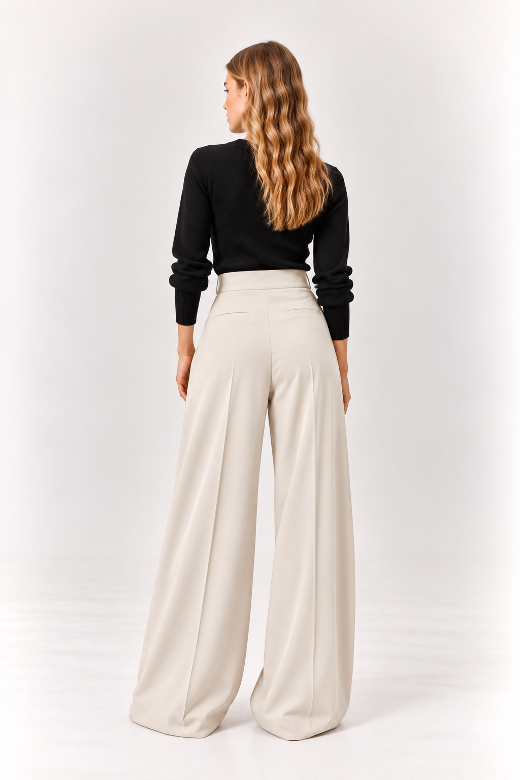 Palazzo - Pantalones anchos ultra plisados