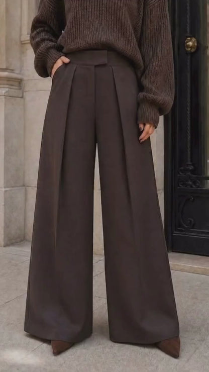 Palazzo - Pantalones anchos ultra plisados