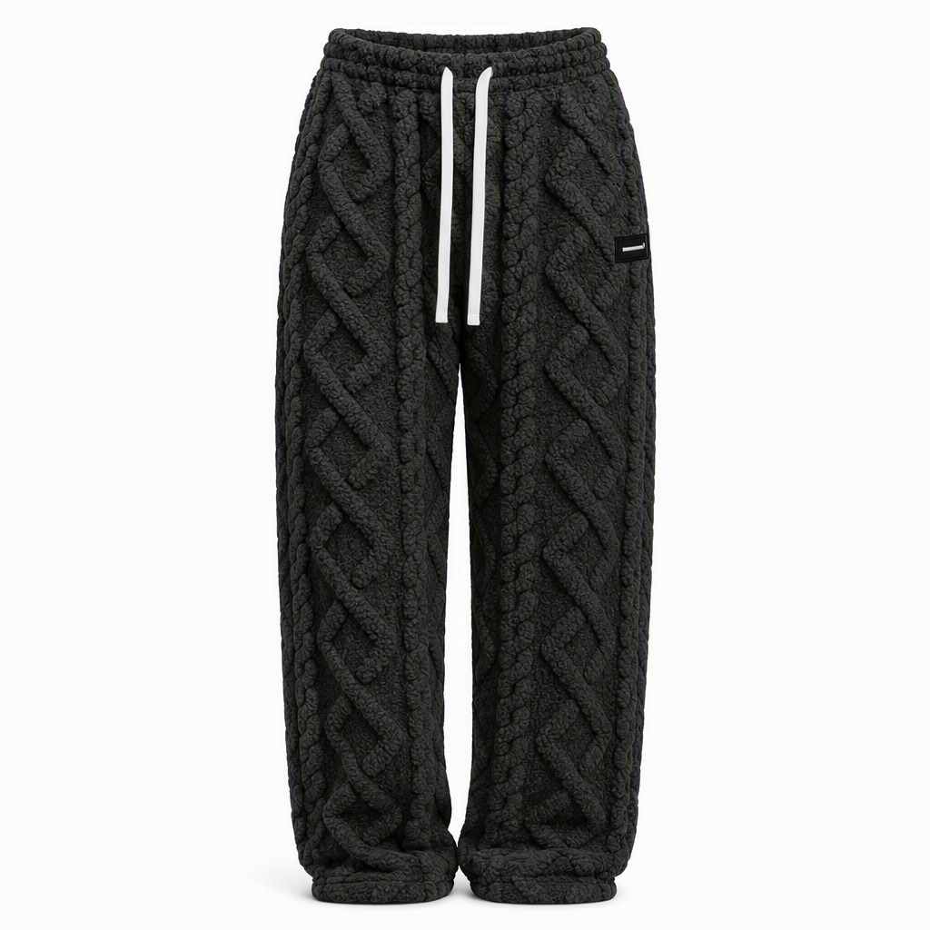 Mit - Pantalones de estar por casa cómodos y cálidos para mujer, con forro de franela