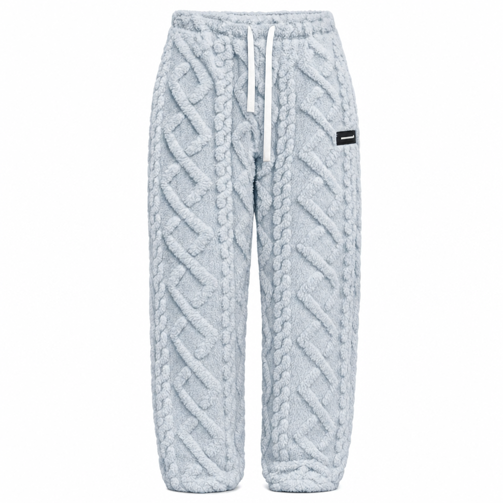 Mit - Pantalones de estar por casa cómodos y cálidos para mujer, con forro de franela