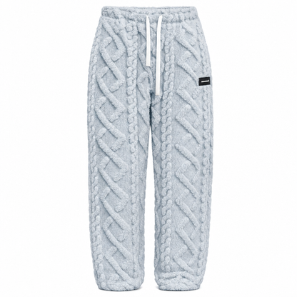 Mit - Pantalones de estar por casa cómodos y cálidos para mujer, con forro de franela
