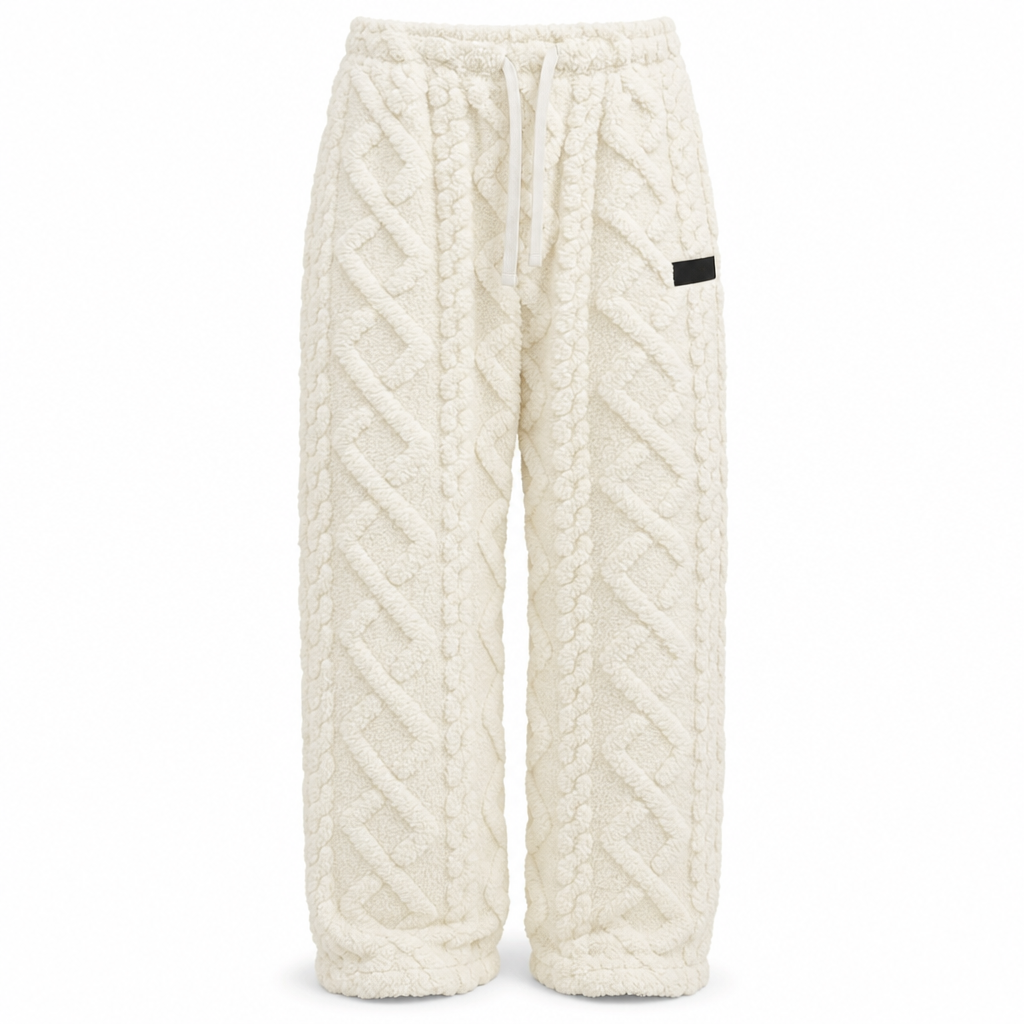 Mit - Pantalones de estar por casa cómodos y cálidos para mujer, con forro de franela